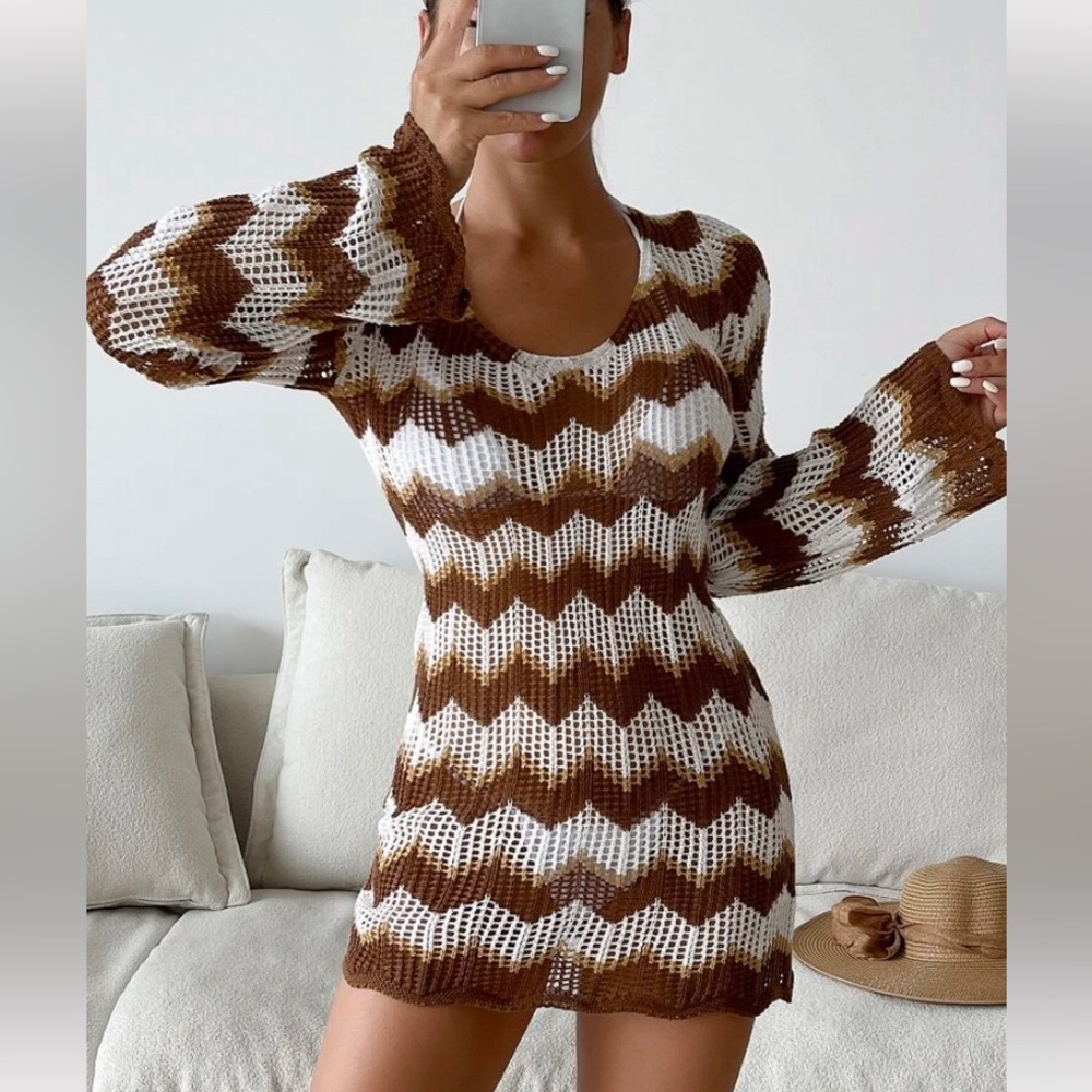 Chevron Cover Up Dress